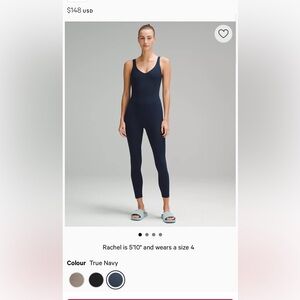 Lululemon align bodysuit navy 28